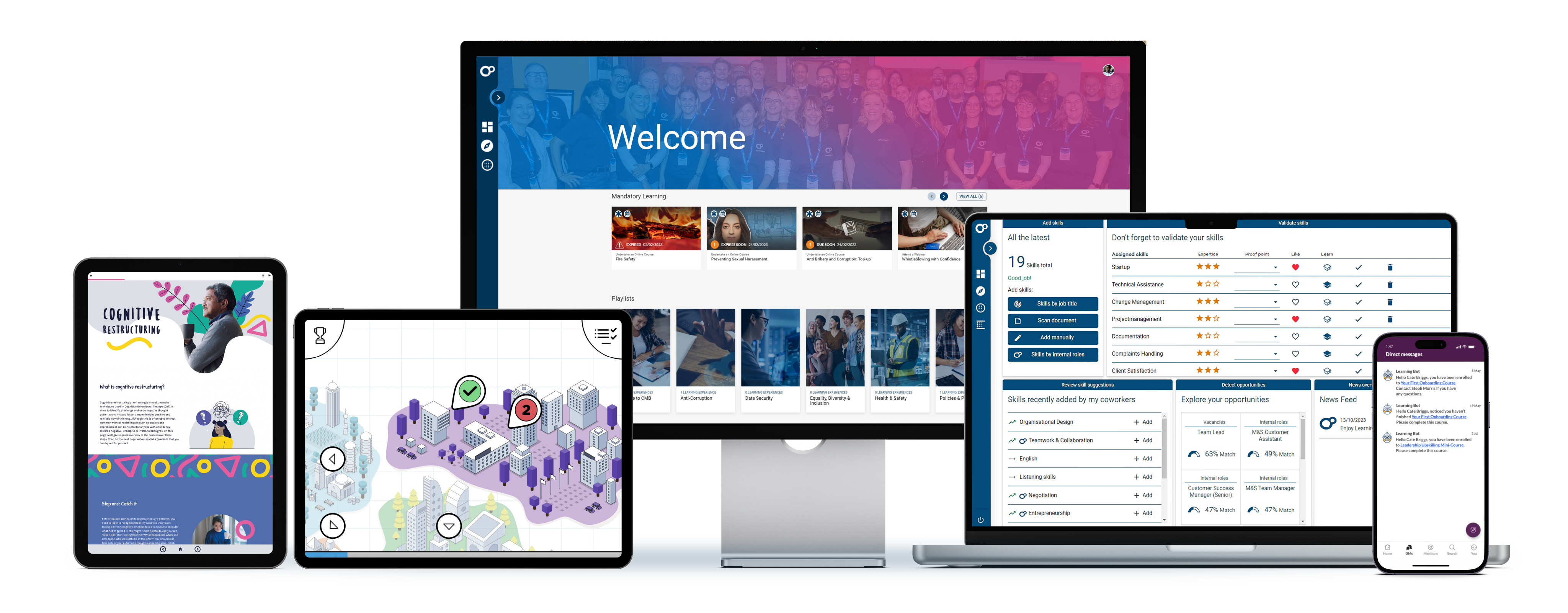 screenshot of Learning Pool Platform
